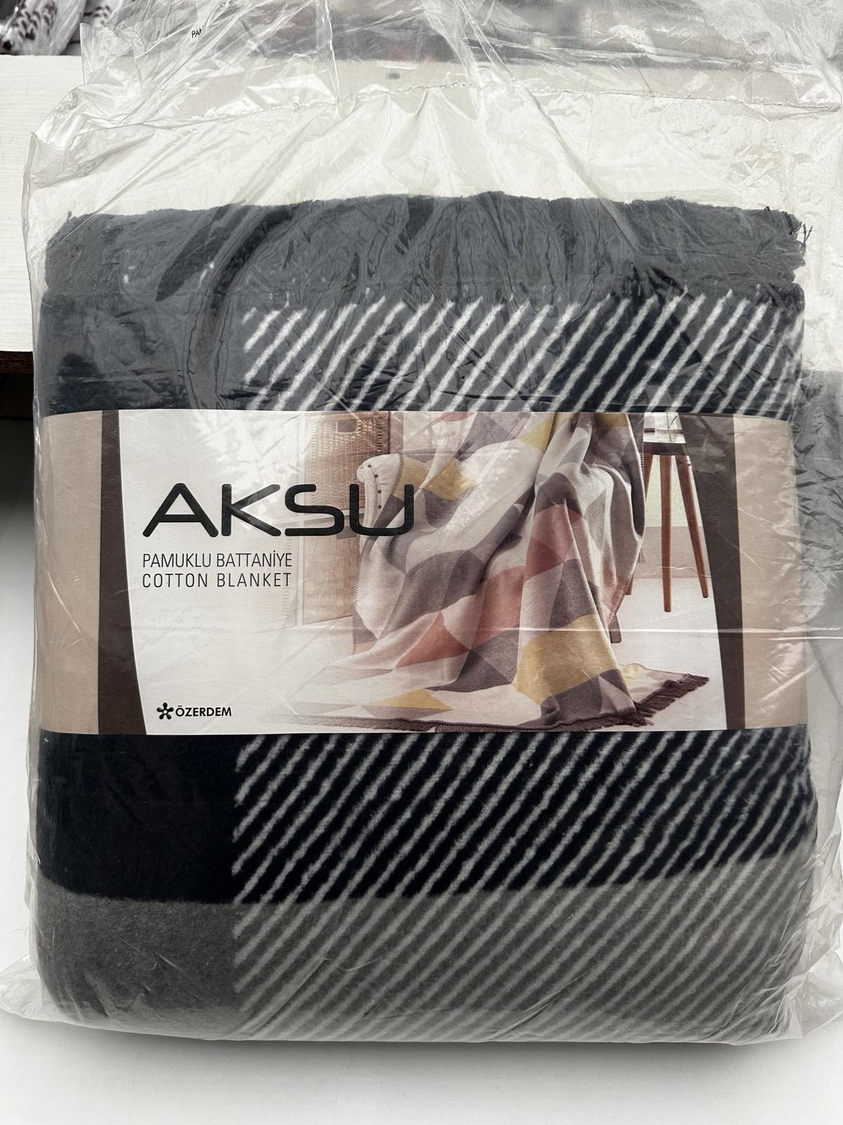 Хлопковый плед  Aksu Bottanye 180*220