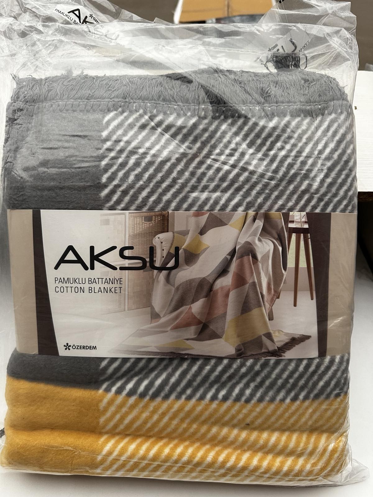 Хлопковый плед  Aksu Bottanye 180*220