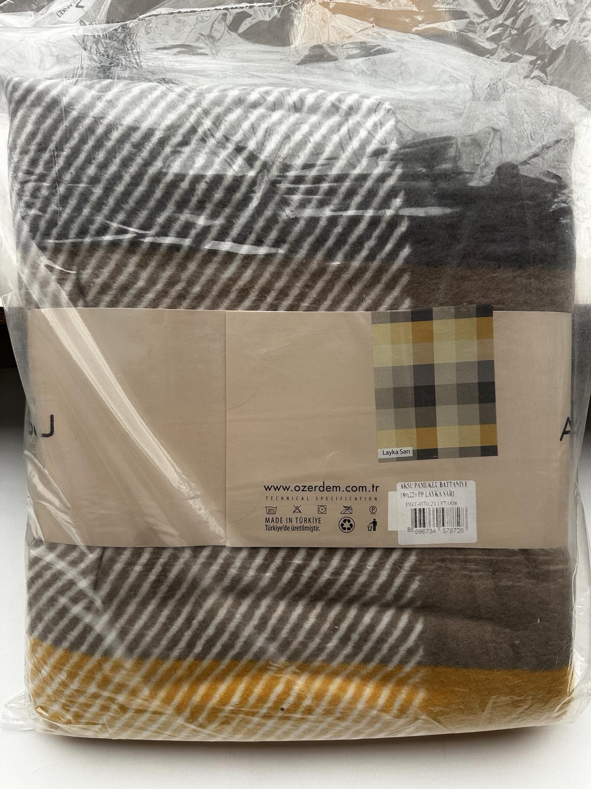 Бавовняний плед Aksu Bottanye 180*220