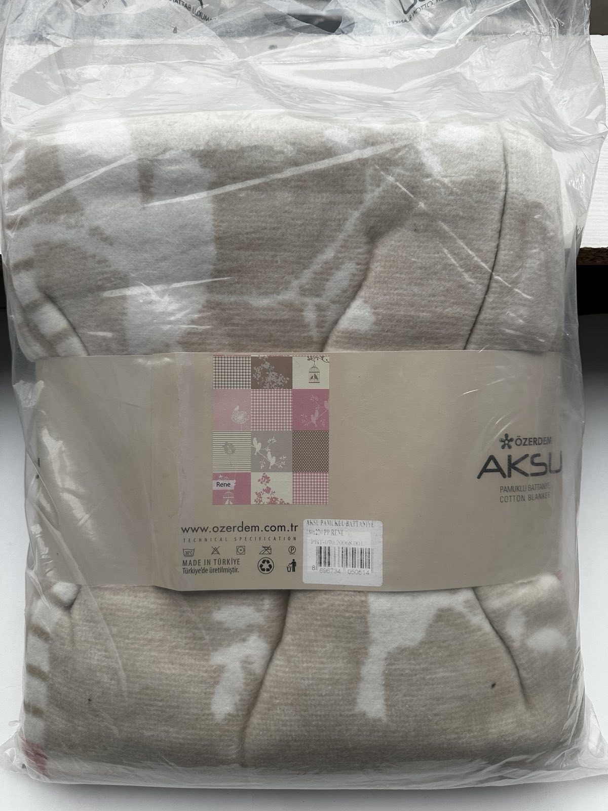 Хлопковый плед  Aksu Bottanye 180*220