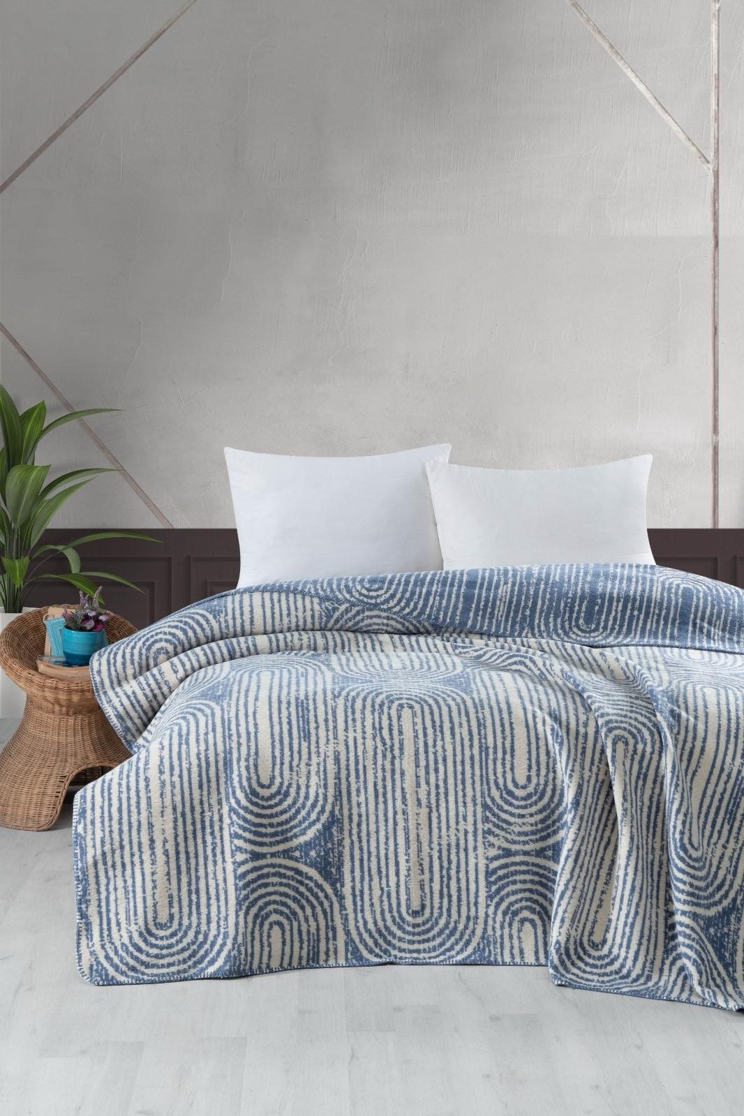 Хлопковый плед Vefa pike 200x220