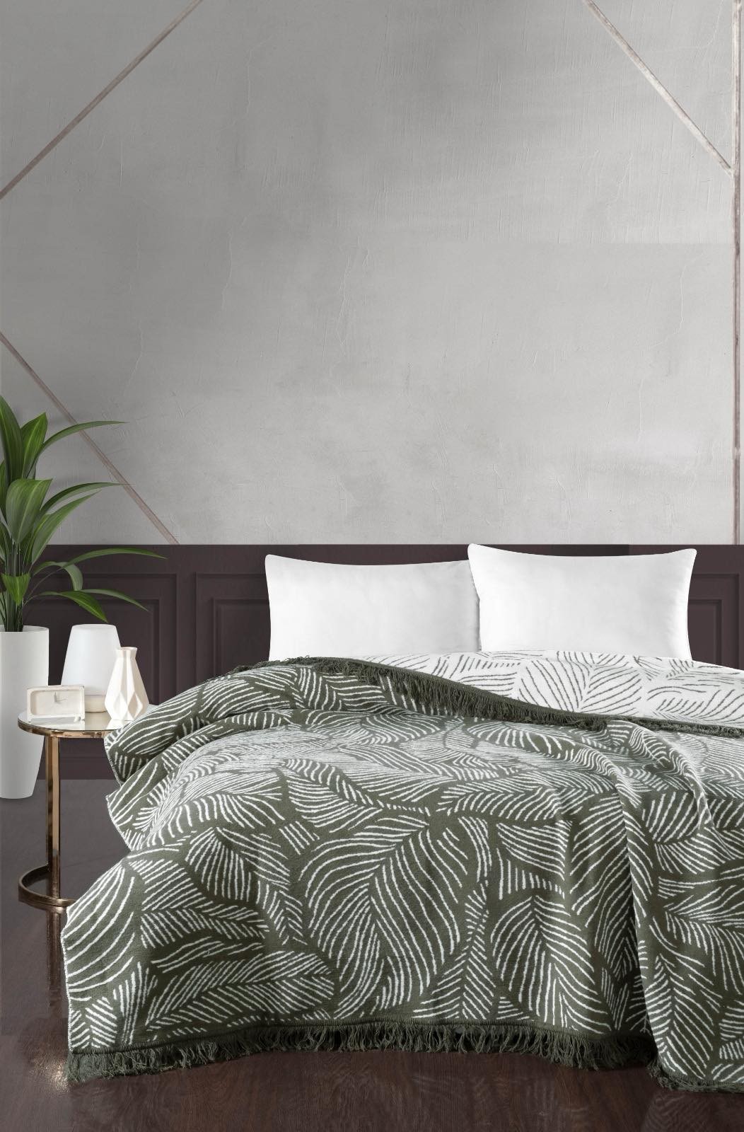 Хлопковый плед Vefa pike 200x220