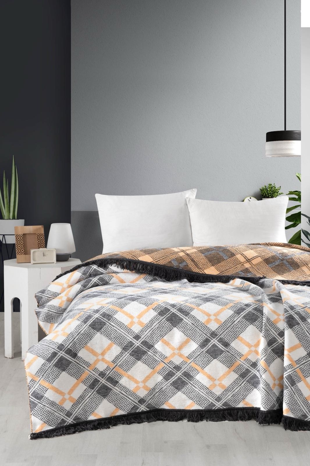 Хлопковый плед Vefa pike 200x220