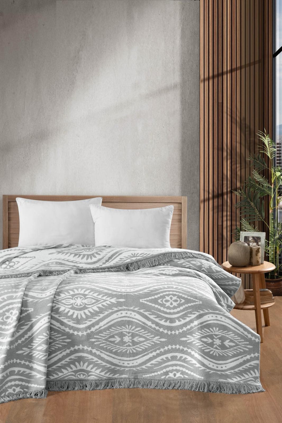 Хлопковый плед Vefa pike 200x220