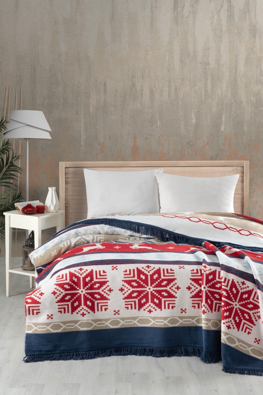 Хлопковый плед Vefa pike 200x220