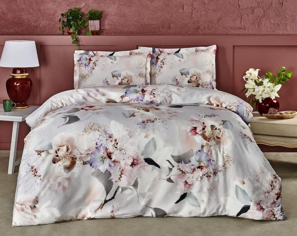 комплект постельного белья TAC normal saten Evander gri