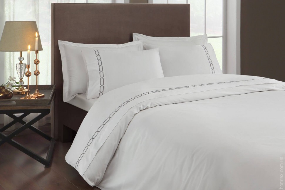 постільна білизна TAC DELUX SATEN  Diamond antrasit