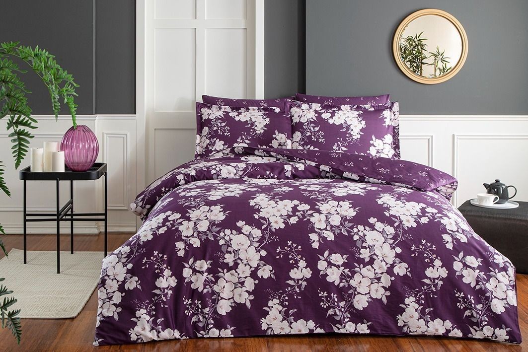 комплект постільной білизни TAC DELUX SATEN Fussa mor