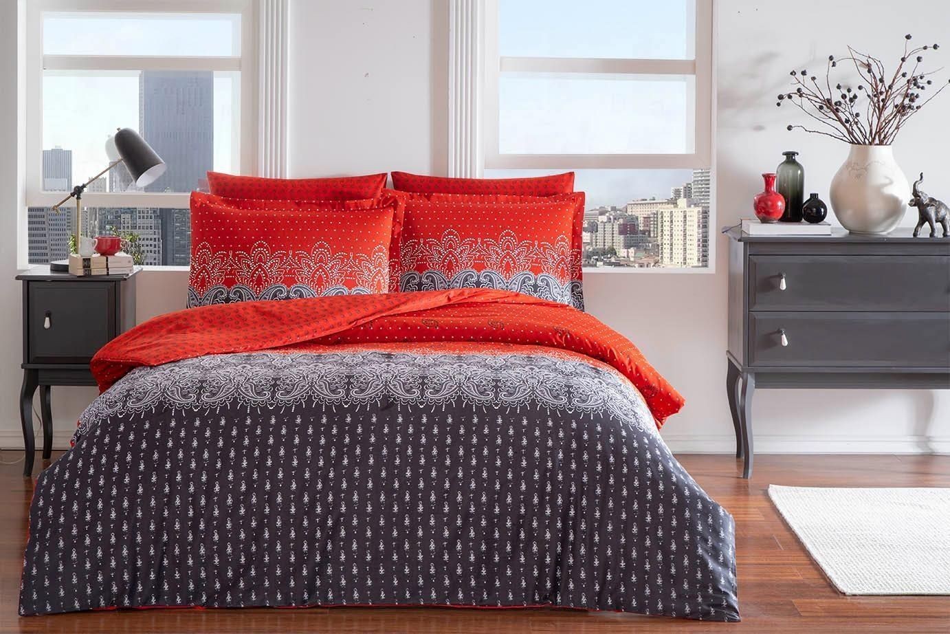 постільна білизна TAC DELUX SATEN Medea siyah