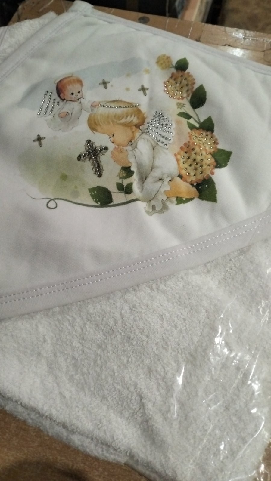 Baptism towel Pedaliza 100 * 100 with a hood