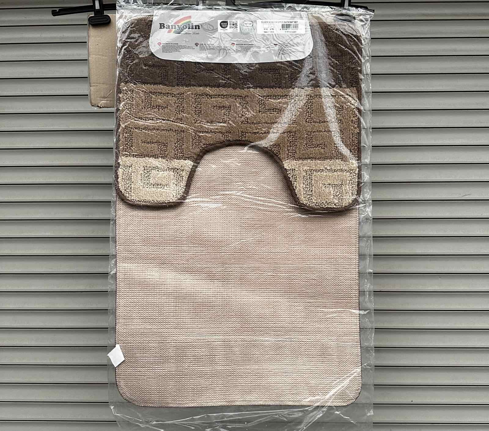 Килимки для ванної Banyolin Silver 50 * 80 і 40 * 50 2-ка