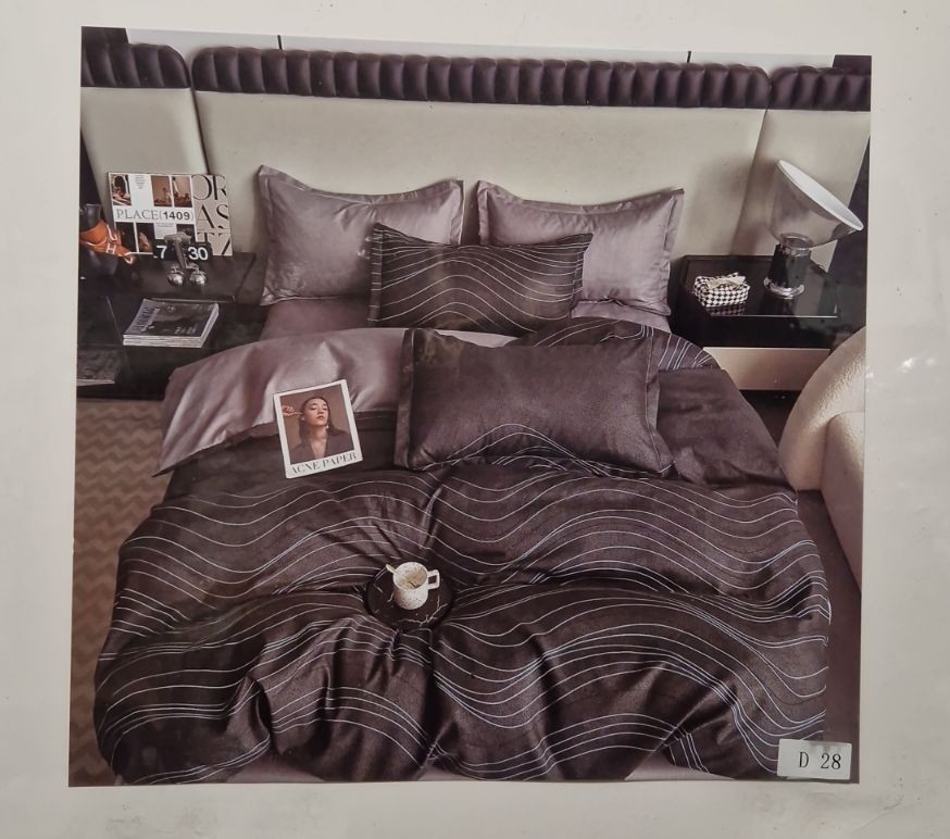 постільна білизна Vie Nouvelle Velour простирадло на резинце 2-х спаль