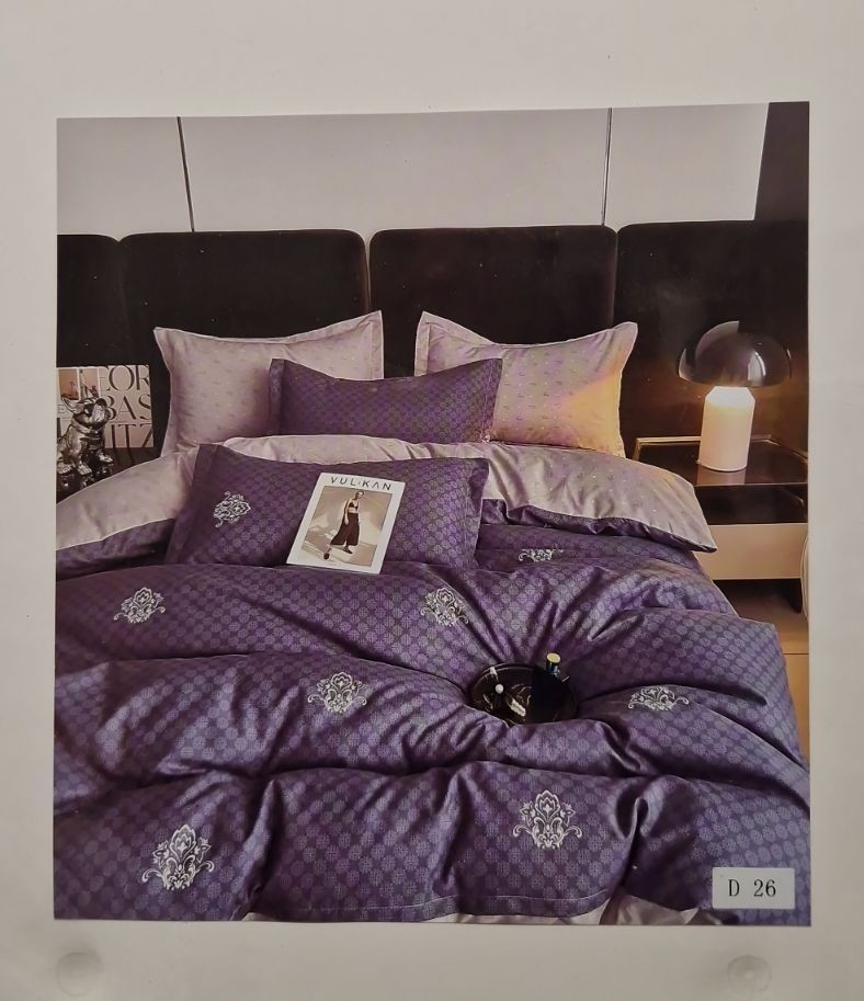 постільна білизна Vie Nouvelle Velour простирадло на резинце 2-х спаль