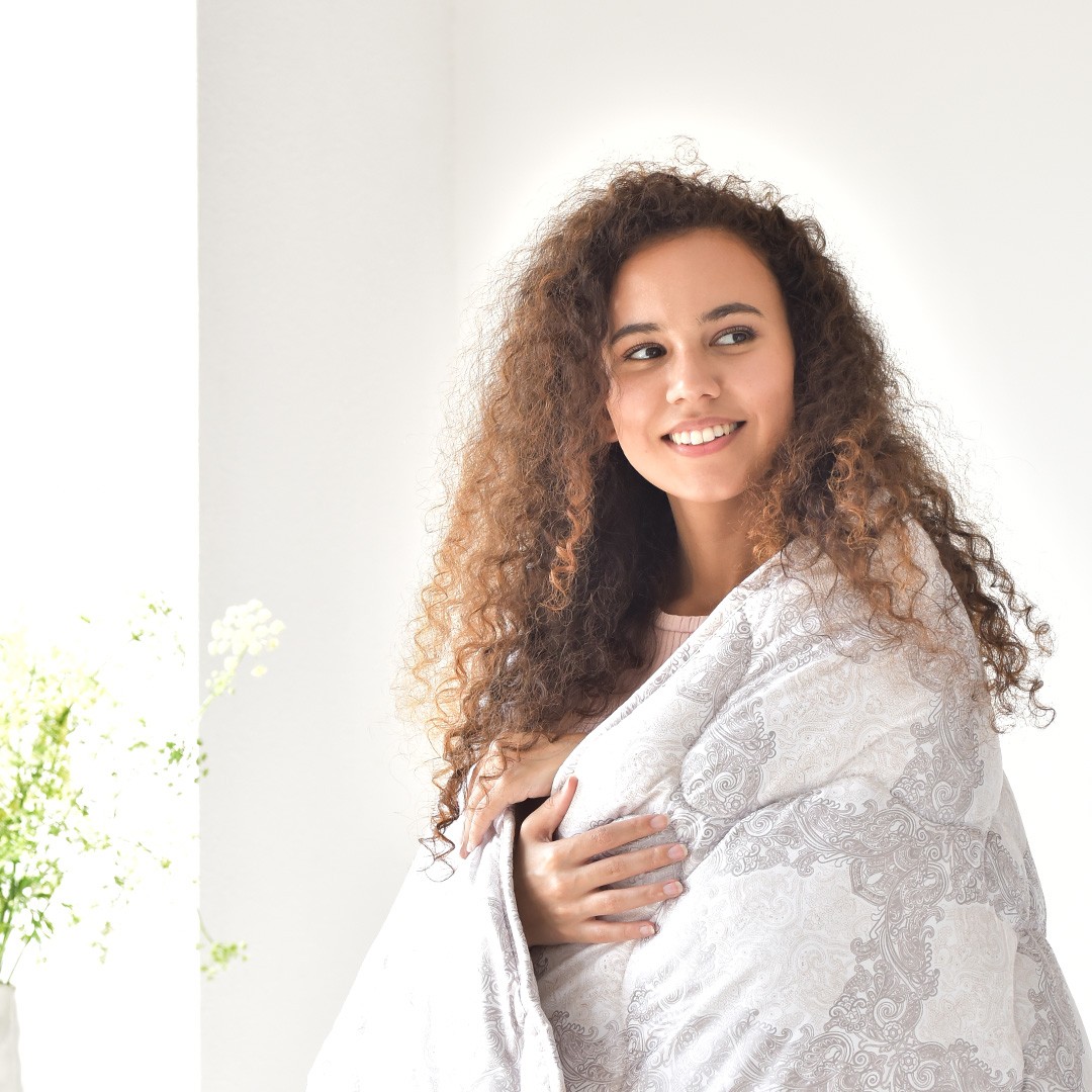 Одеяло AFRODITA IDEIA летнее микрофибра силиконизированное волокно