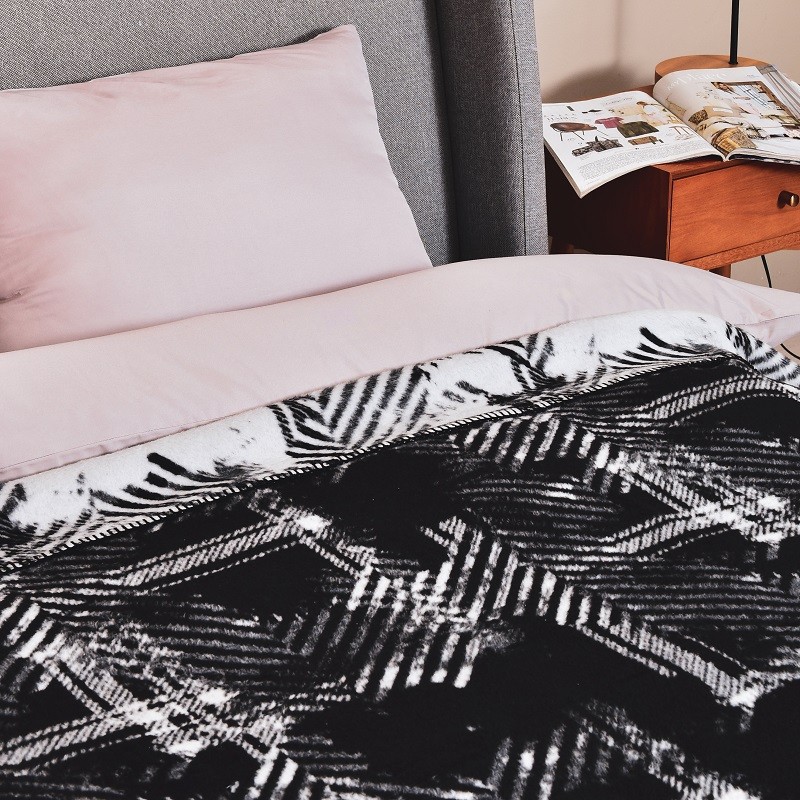 Плед покривало Kassandra 150x200 см бавовняне TM IDEIA 450 гр/м2