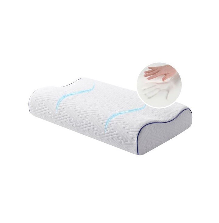 Подушка ортопедична NeckWave IDEIA 60х40х11/9см з ефектом пам'яті