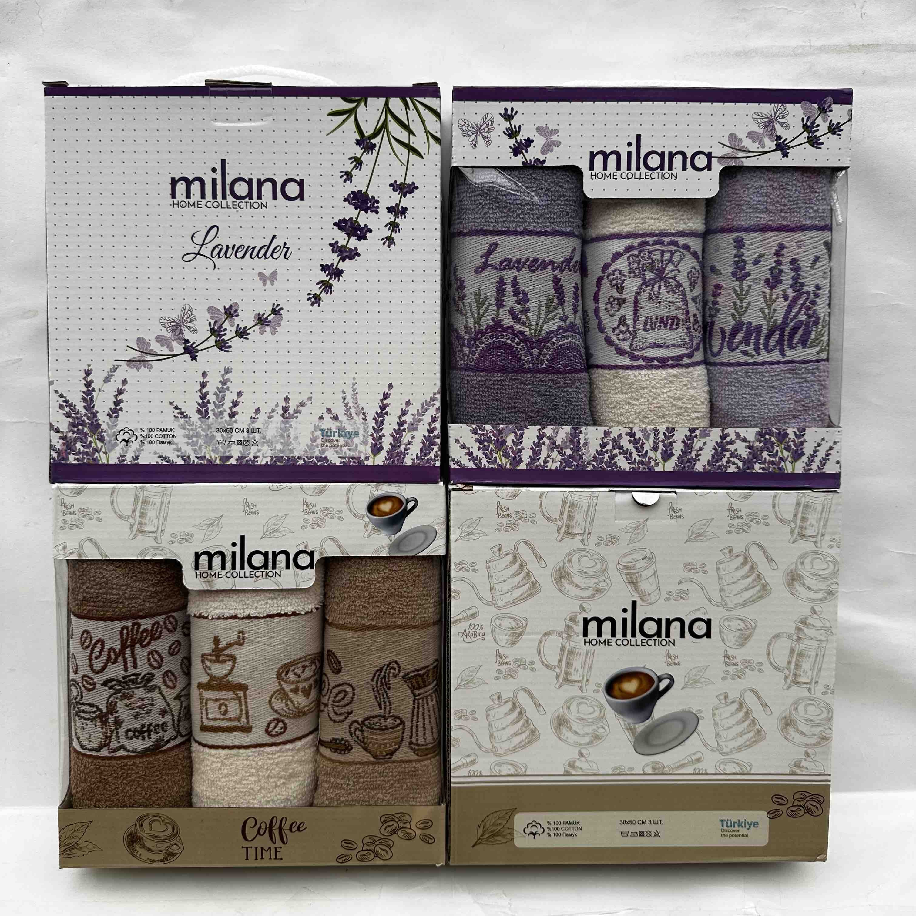 салфетка Milana махра 30*50 3шт. в коробке