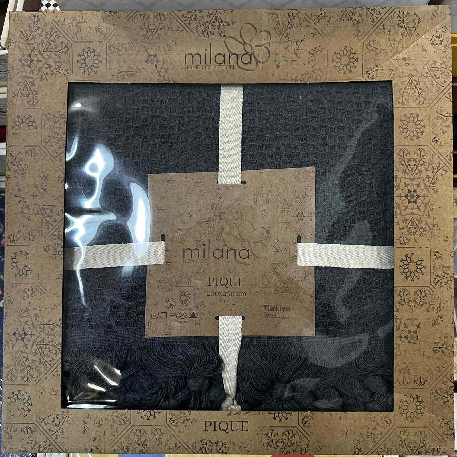 Летнее покрывало Milana Pigue pike 200x230 вафельное