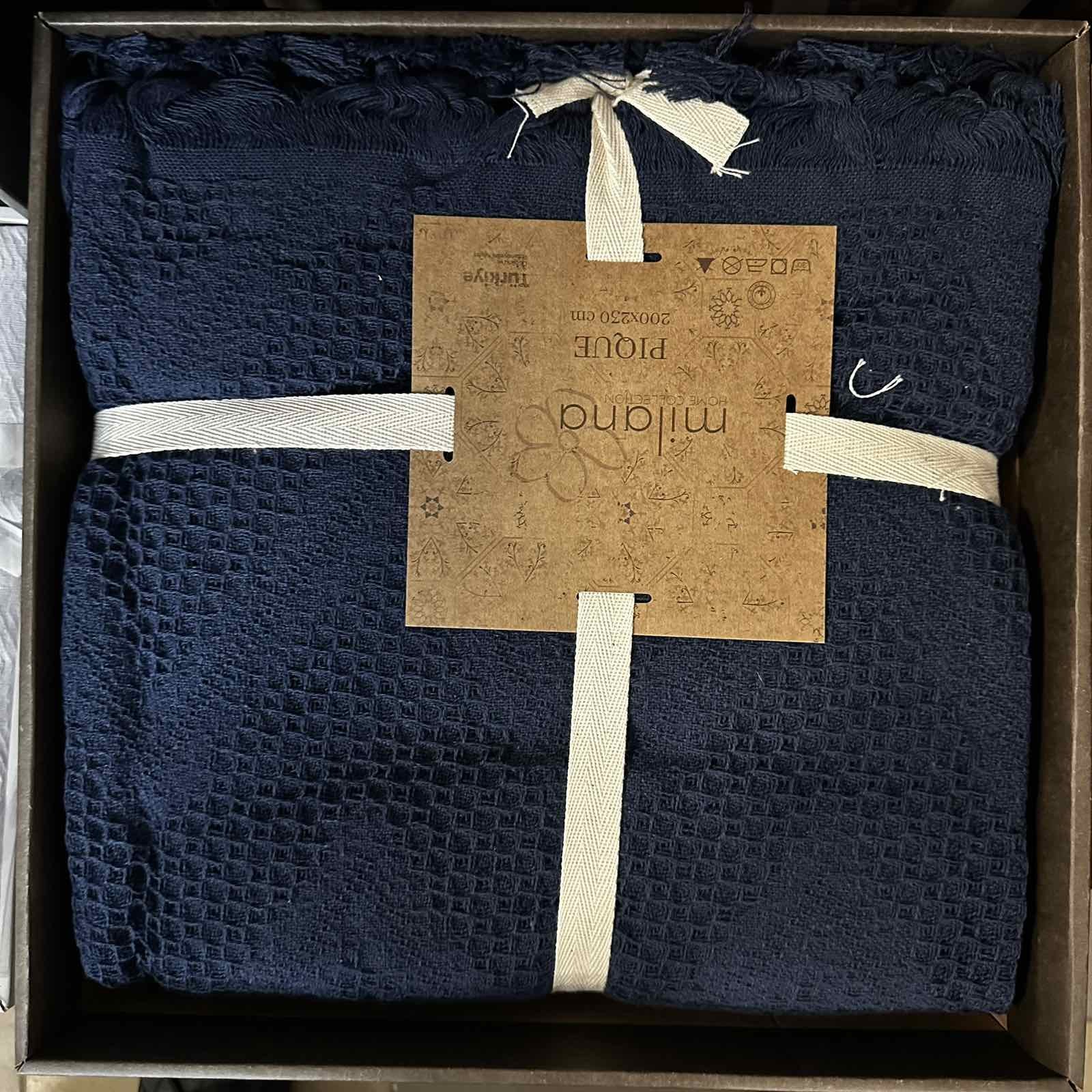 Летнее покрывало Milana Pigue pike 200x230 вафельное