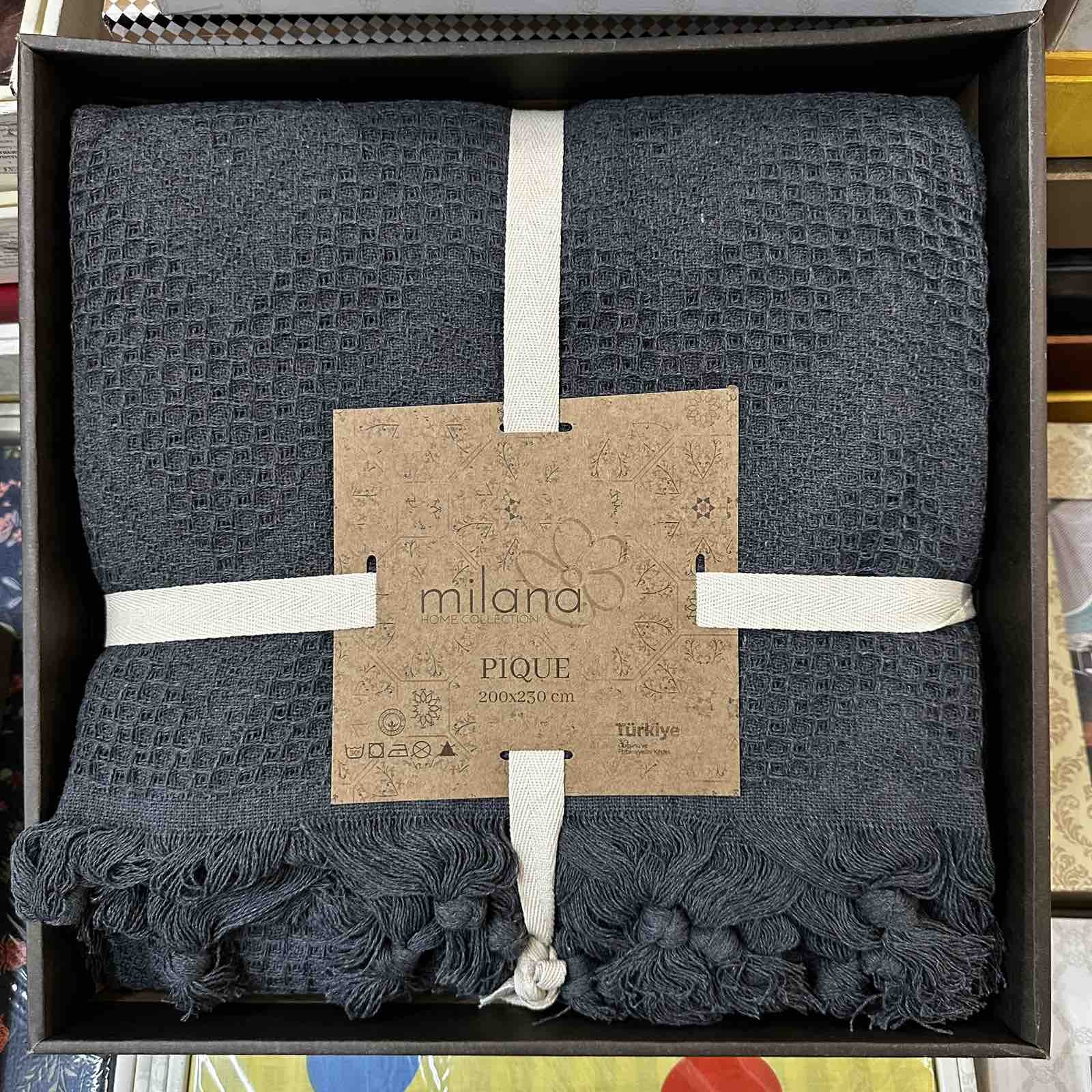 Летнее покрывало Milana Pigue pike 200x230 вафельное