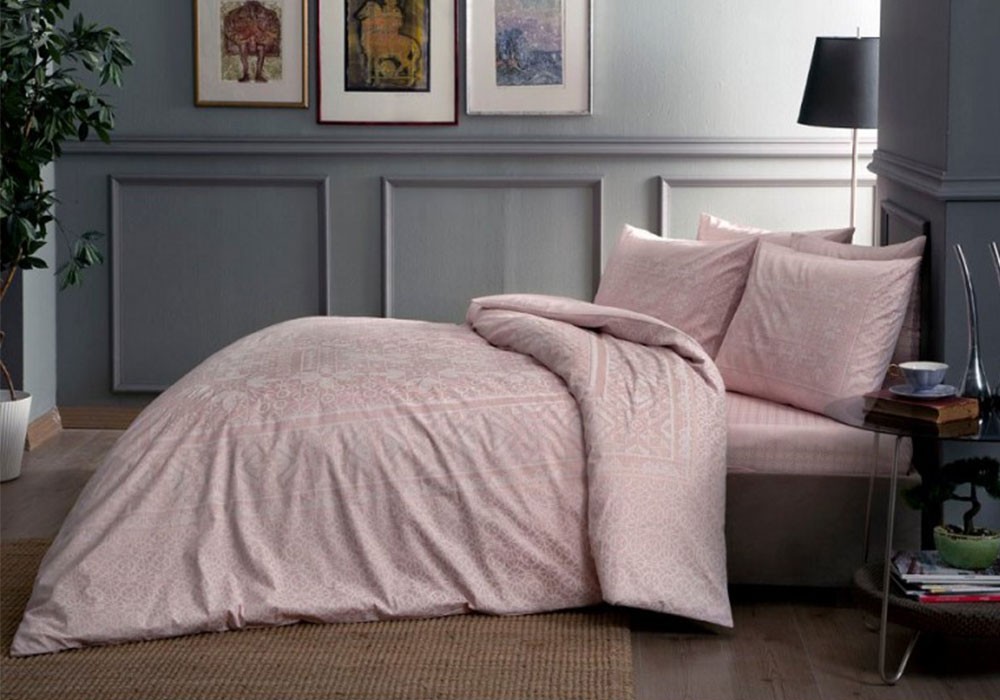 Постельное TAC Saten Stella pembe евро