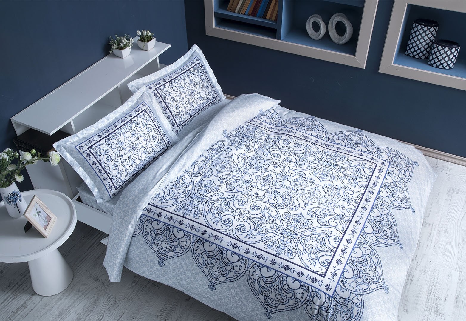 Постельное TAC Saten Marcela mavi