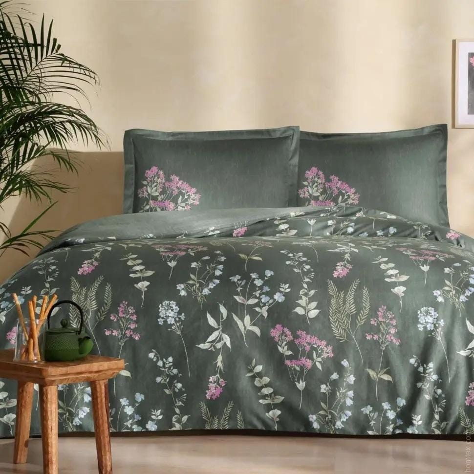 постельное белье TAC saten Ruth yesil