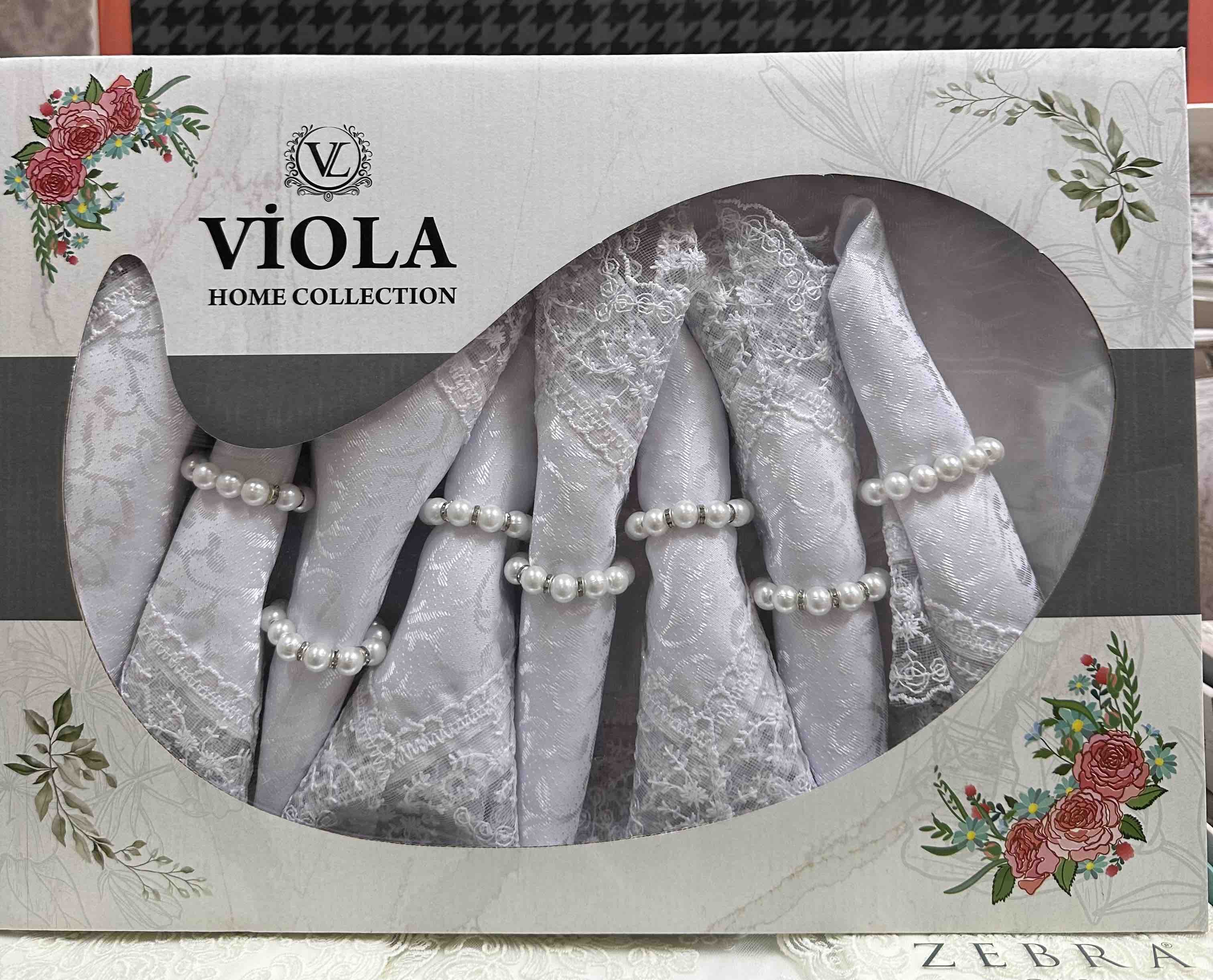 скатертина Viola set 160x220 з 8 серветками