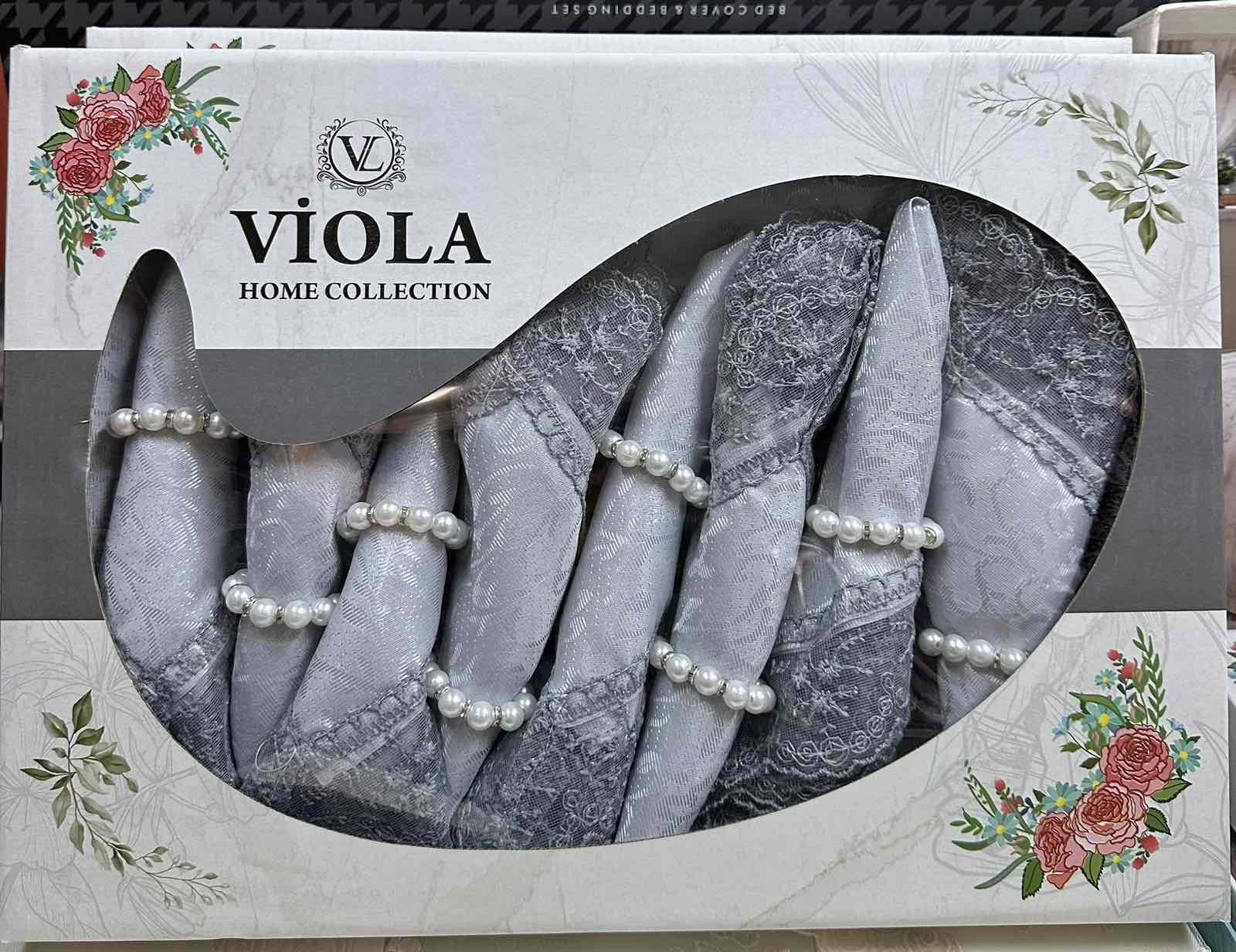 скатертина Viola set 160x220 з 8 серветками