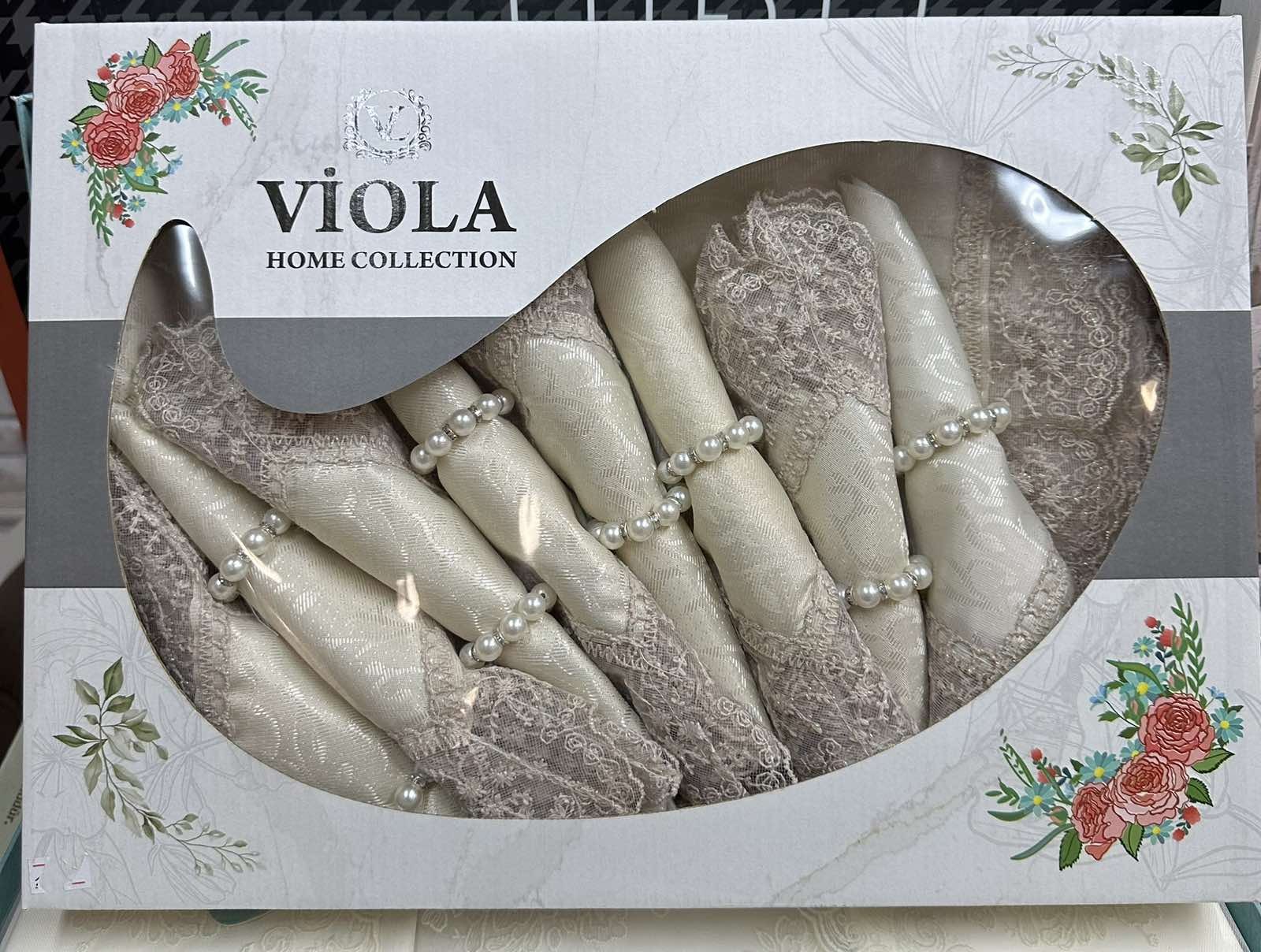 скатертина Viola set 160x220 з 8 серветками