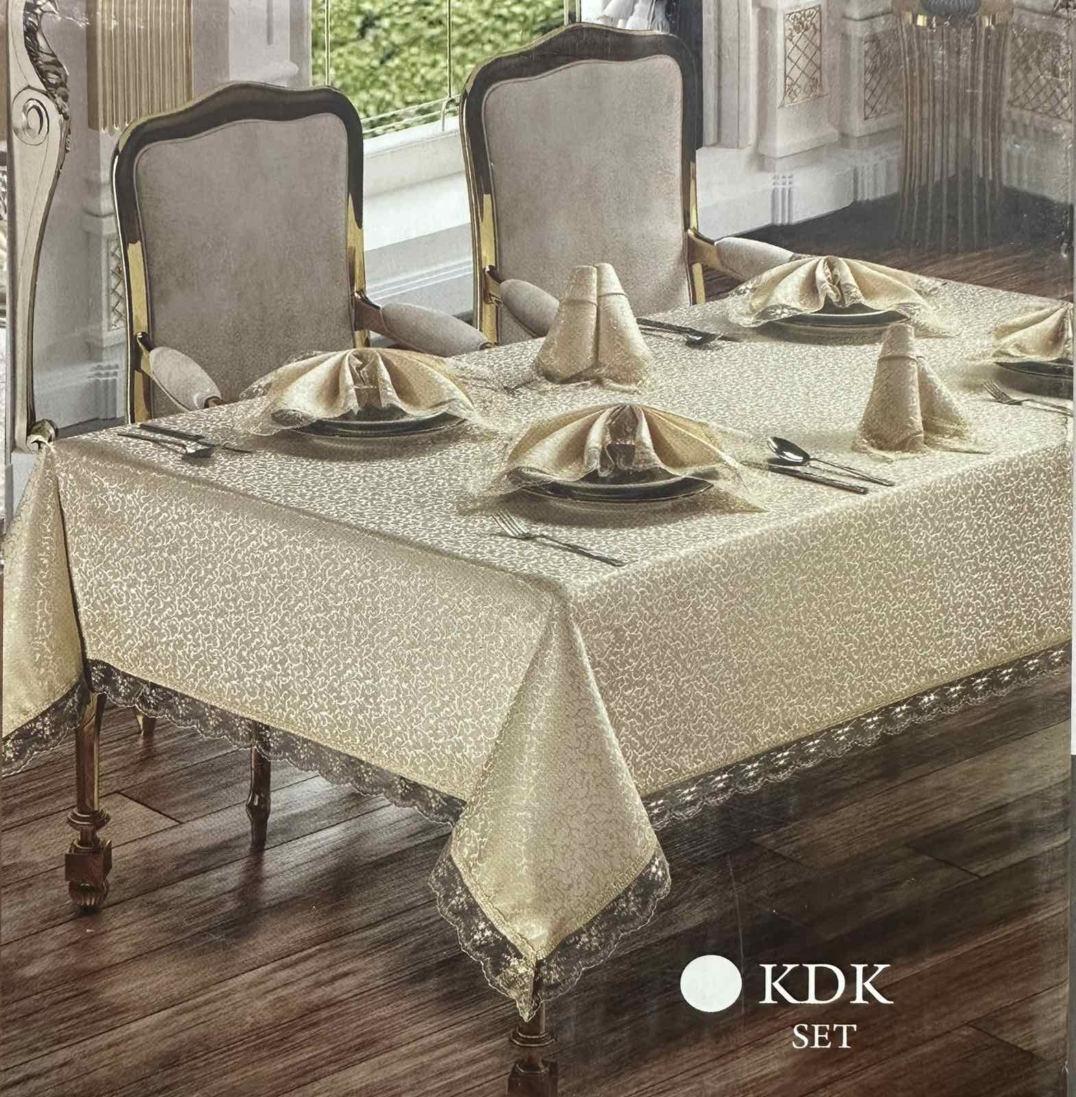скатерть Viola set 160x220 с 8 салфетками