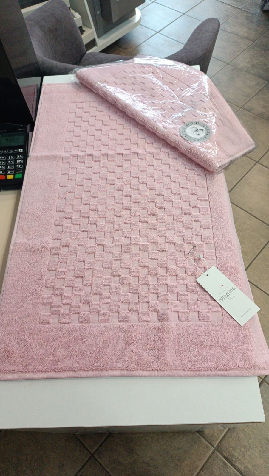 Maison D'or Checkerboard Foot Towel 50*80