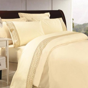 Sateen bedding set with lace, TF B 0011 N