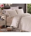 Sateen bedding set with lace, TF B 0009 N
