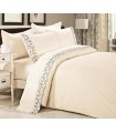 Sateen bedding set with lace, TF B 0008 N