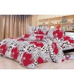 Bedding set Coarse calico, BV B 0077 Red and black