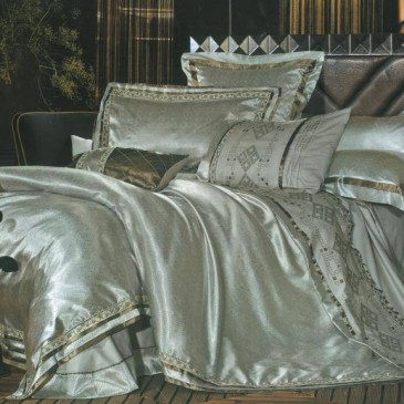 Jacquard bedding set with lace, Elven Saga BV J 0006