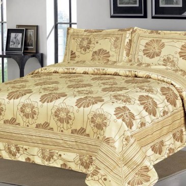 Velor bedspread with pillowcases Marcel