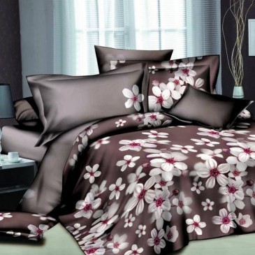 Микрофибра 3D, Комплект постельного белья Яблони в цвету BV M 0005 