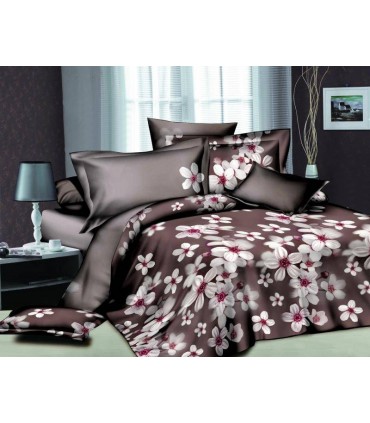 Микрофибра 3D, Комплект постельного белья Яблони в цвету BV M 0005 