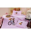 ARYA Baby Satin Embroidered Bedding Set Journey Pink - Pink