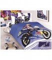 Комплект постельного белья ARYA печатный детский Motor Bike Blue - голубой