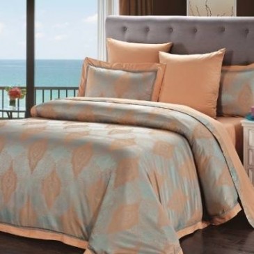 Комплект постельного белья ARYA Magestic бамбук жаккард с вышивкой Enger