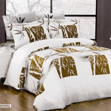 Комплект постельного белья Arya бамбук Canna Brown коричневый