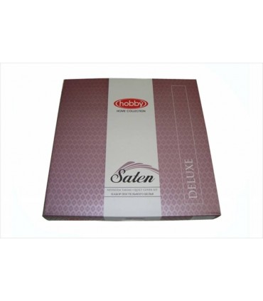 Комплект постільної білизни HOBBY Sateen Deluxe Casandra рожевий 07913