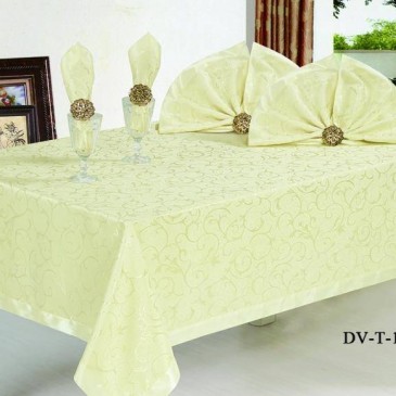 Table linen set with rings, 9 units DV T 1012
