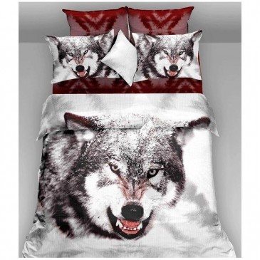 Bedding Set ARYA Satin Siberian Wolf