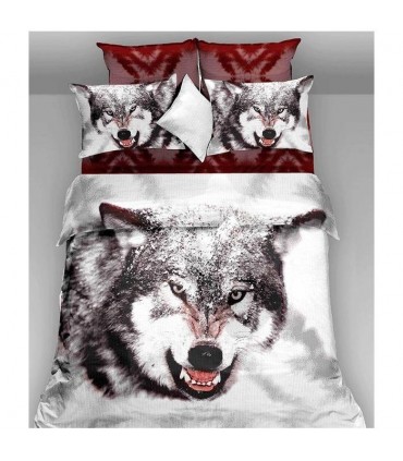 Bedding Set ARYA Satin Siberian Wolf