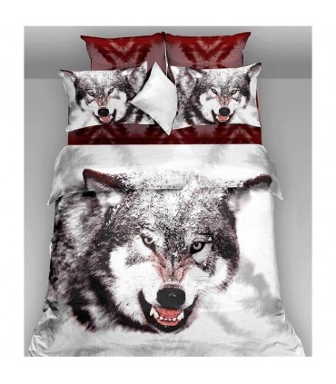 Комплект постельного белья ARYA Сатин Siberian Wolf