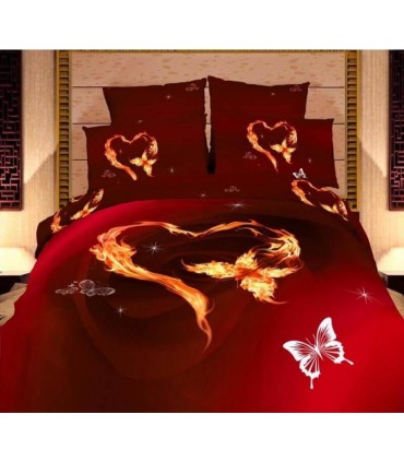 Love You sateen Olympia bedding set